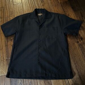 PAITANO Men's Black Short Sleeve Shirt Size Large